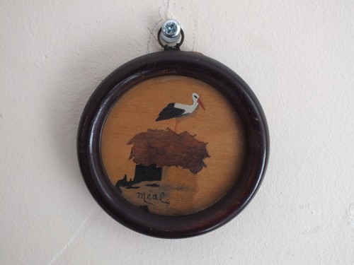 Petit médaillon marqueterie