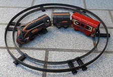 Jouet Ancien En Tôle : Rails Locomotive  Train Mécanique ECLAIR