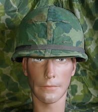 CASQUE US M-1 US ARMY VIETNAM 1968