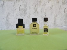 3 miniatures Eau de toilette Homme de Balmain,Rabanne,Bogart