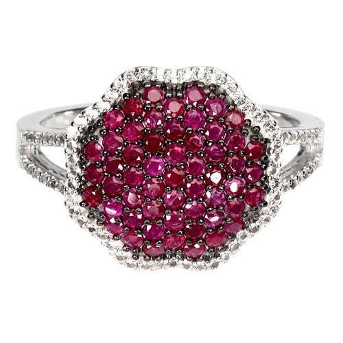 925 bague argent rubis - 925, en