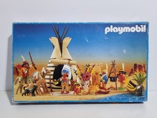 Playmobil 3733 ancien village indien magasin type chasseur guerrier en chef