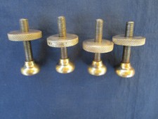 4 pieds réglables ancien sabots machine meuble balance caisse enregistreuse....