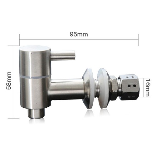 Métal robinet avec - 1x,