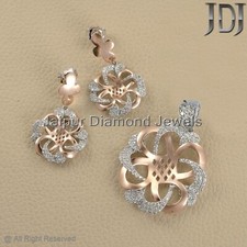 14K or Rose Naturel Diamant
