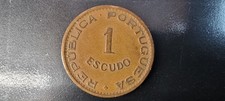 1 escudo 1953 ou 1956 ou 1963 ou 1974  Angola - KM # 76