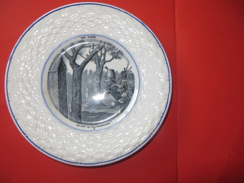 Assiette humoristique époque - humoristique,,