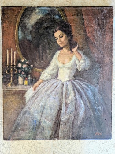 Peinture huile sur toile - , jeune