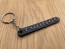 Porte clés / Keychain PVC souple Twingo 2 monogramme logo