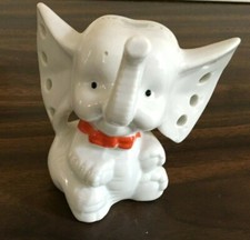 ELEPHANT FIGURINE  WHITE WITH