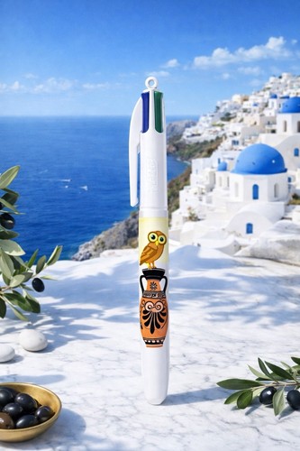 Stylo bic couleurs grèce - stylo, 4