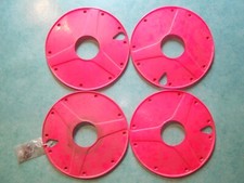 Lot 4 flasques jante Polisport rose réf: 620 Peugeot 103 / MBK 51