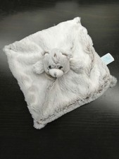 DOUDOU PLAT BABY NAT' OURS FLOCONS beige marron chiné blanc carré