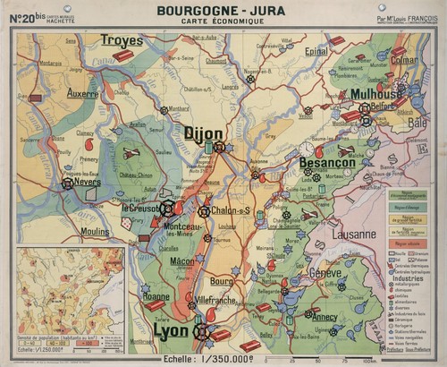 Carte bourgogne jura - ,