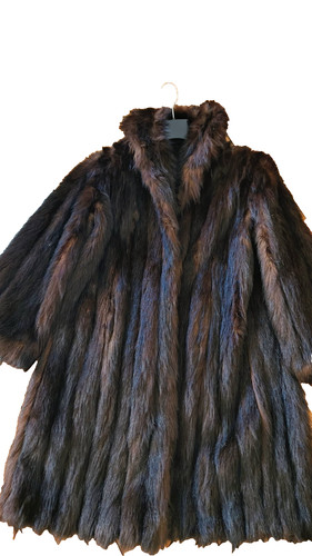 Manteau vison véritable - de,