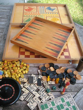 Ancien coffret jeux - jeux, de