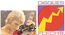 Carte dédicacée de Claude François - Disques FLECHE - PODIUM