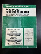 Revue technique automobile Renault 10 - Caravelle 1100S