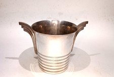 Seau à glaçons ART DECO - Métal argenté - H: 15 cm