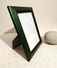 cadre photo ancien vert en bois vintage