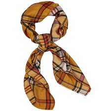 Écharpe marron à carreaux