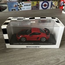 Miniature Minichamps 1/43 Porsche 718 Cayman GT4 RS 2021 Rouge Neuf