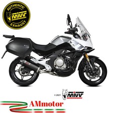 Mivv CF Moto 650MT 2021 Pot D' Echappement Silencieux Oval Inox Noir Exhaust