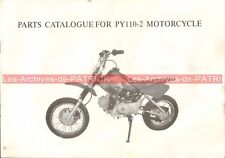 KINROAD PY110-2 POCKET MINI BIKE : Catalogue des Pièces Détachées ; Part List