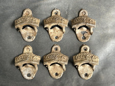 Vintage Ancien Unique Coca Cola Métal Mural Décapsuleur 6 Pièce de Collection