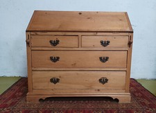 Bureau de pente scriban en pin 19ème