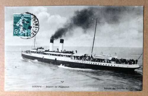 Carte postale marine départ - postale,