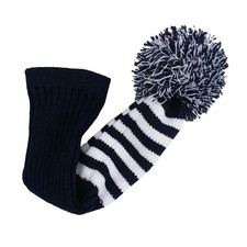 bandes de tricot blanc pom pom