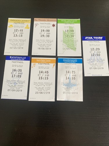 Lot fastpass disneyland - lot, 7