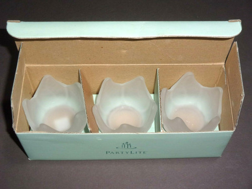 Partylite frosted lotus - frosted,