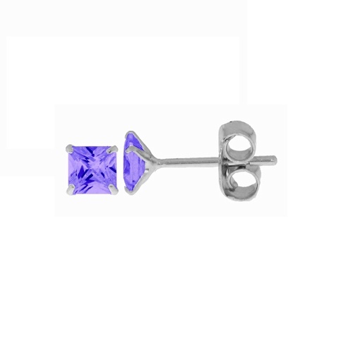 Boucles oreilles puce carré - boucles,