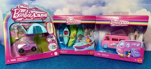 Mini barbie land camping lot - barbie,