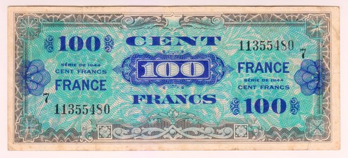1944 france 100 francs - 1944,