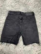 Short en jean noir taille