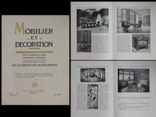 MOBILIER ET DECORATION n°XI 1925 EXPOSITION ART DECO, POLOGNE, J.J.K. RAY, ROBJ