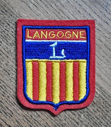 Ecusson brodé langogne - ecusson, de