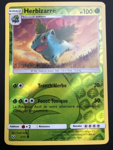 Carte pokemon herbizarre 73 - pokemon, 2/73