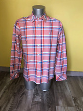 jolie chemise à carreaux saumon MARLBORO CLASSICS taille large  EXCELLENT ÉTAT