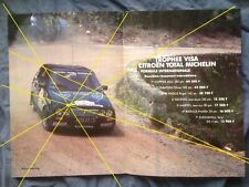 Poster Trophée Citroën Visa Tour de Corse 1983 Olivier Tabatoni Sport automobile