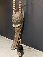 150cm Grand Masque Africain Kobe Bobo Nyanga Mali Burkina Faso Art Premier