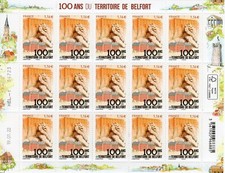 Superbe Mini feuille 100 ans