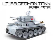 535 Pcs LT-38 German WW2 Tank