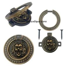 Bouton de tiroir lion ancien