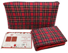 Draps d'hiver complet lit de mariage en pile en fantaisie écossaise