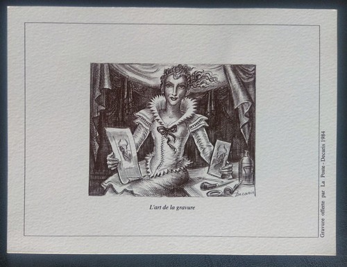 Gravure epreuve timbre - epreuve, poste
