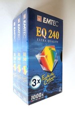 Lot de 3 Cassettes VHS Vierges